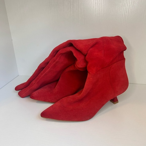 Gianni BiniRyder Suede Slouchy Kitten Heel Tall Boots size 5.5 (G) - Picture 4 of 8